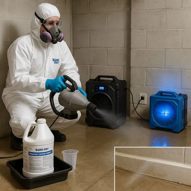 Sanitization and Odor Removal process in Pinehurst, MA